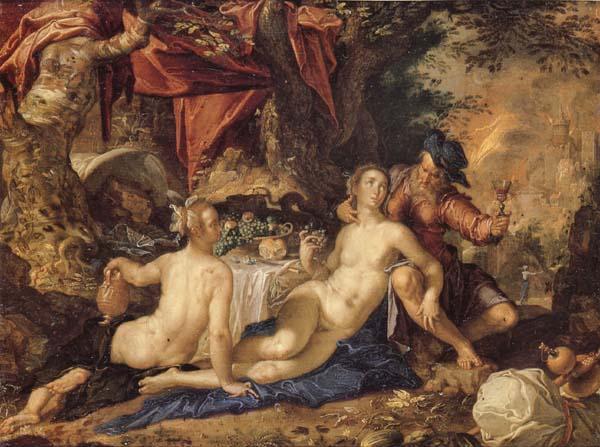 Joachim Wtewael Lot and His Daughter China oil painting art